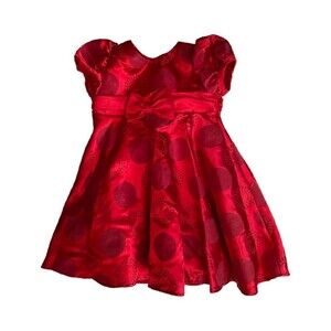 RARE Editions Red Holiday Dress Size 18 Months